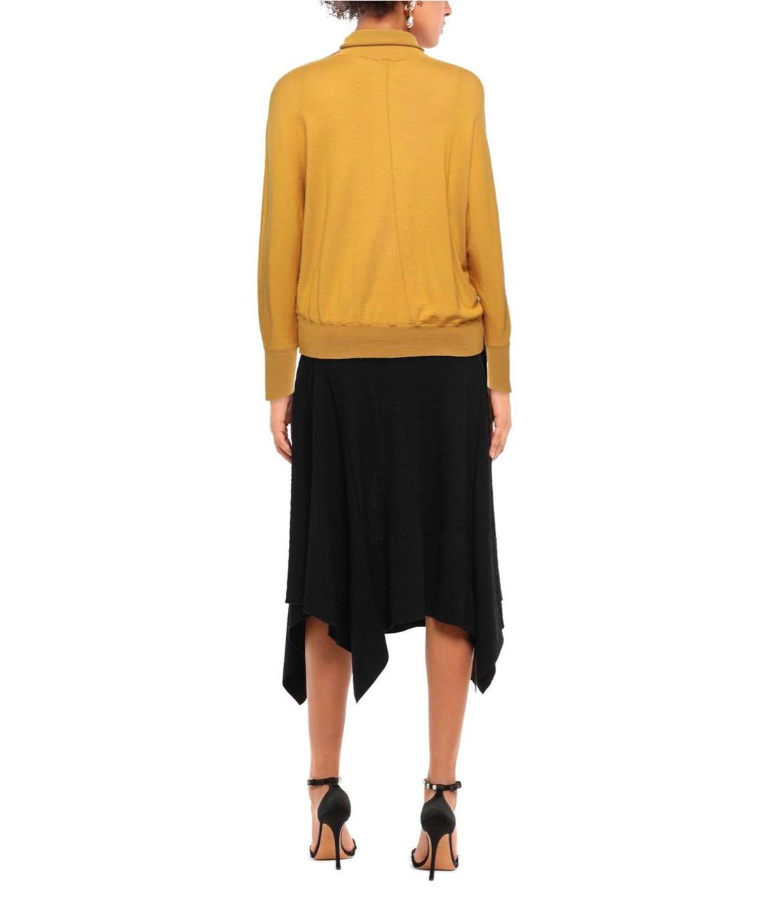 PESERICO Горчичная шерстяная водолазка, фото 3