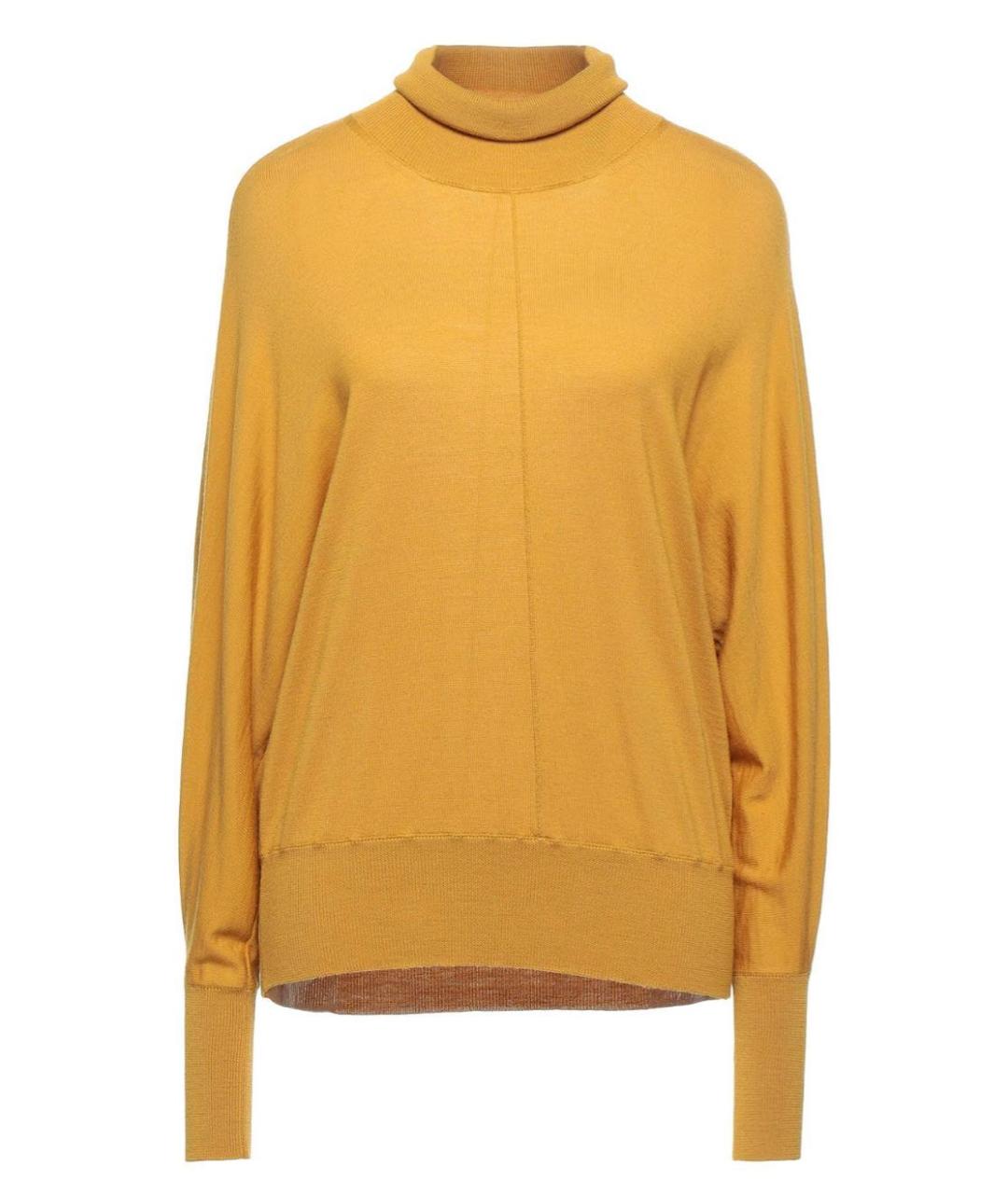 PESERICO Горчичная шерстяная водолазка, фото 9