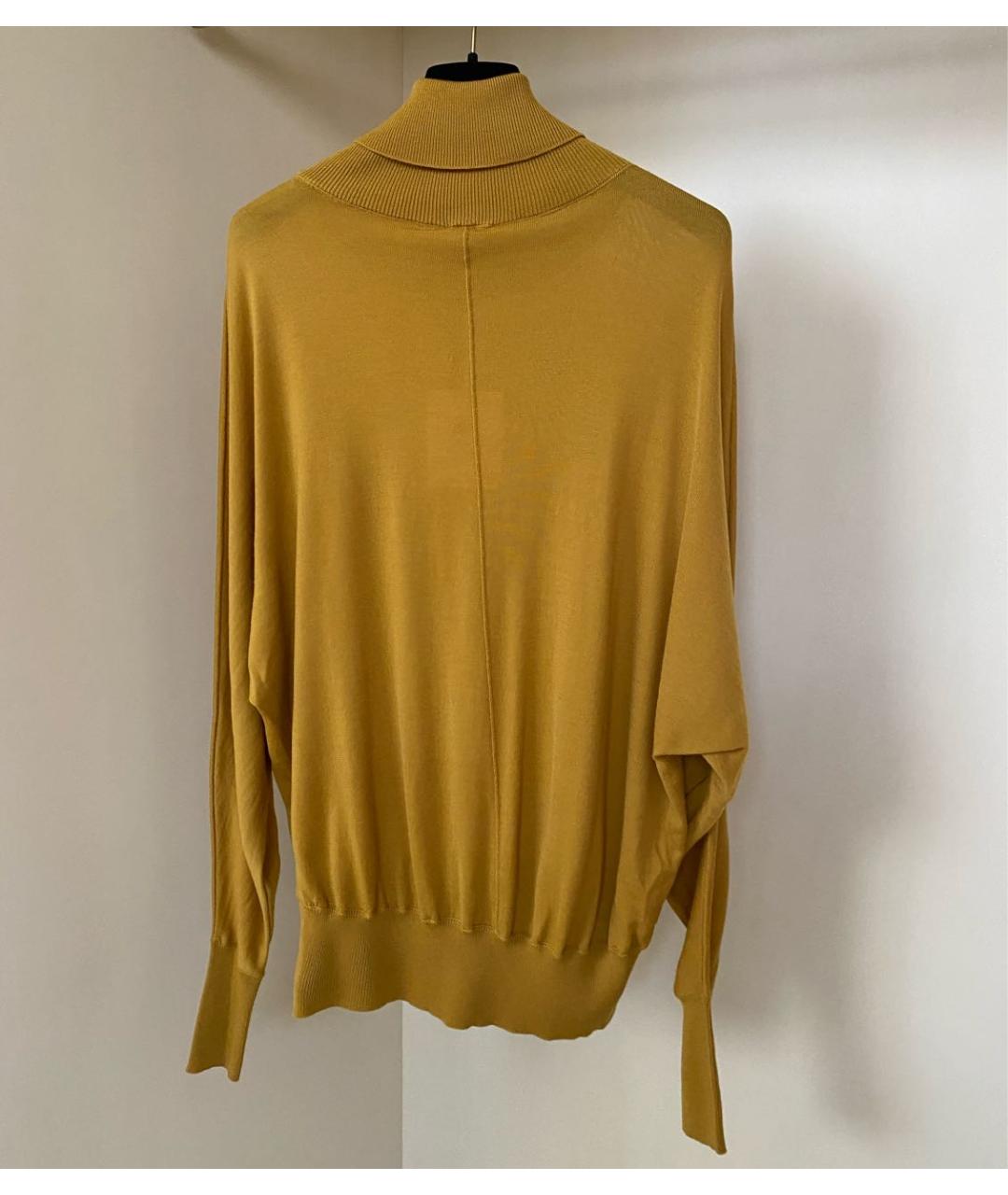 PESERICO Горчичная шерстяная водолазка, фото 7