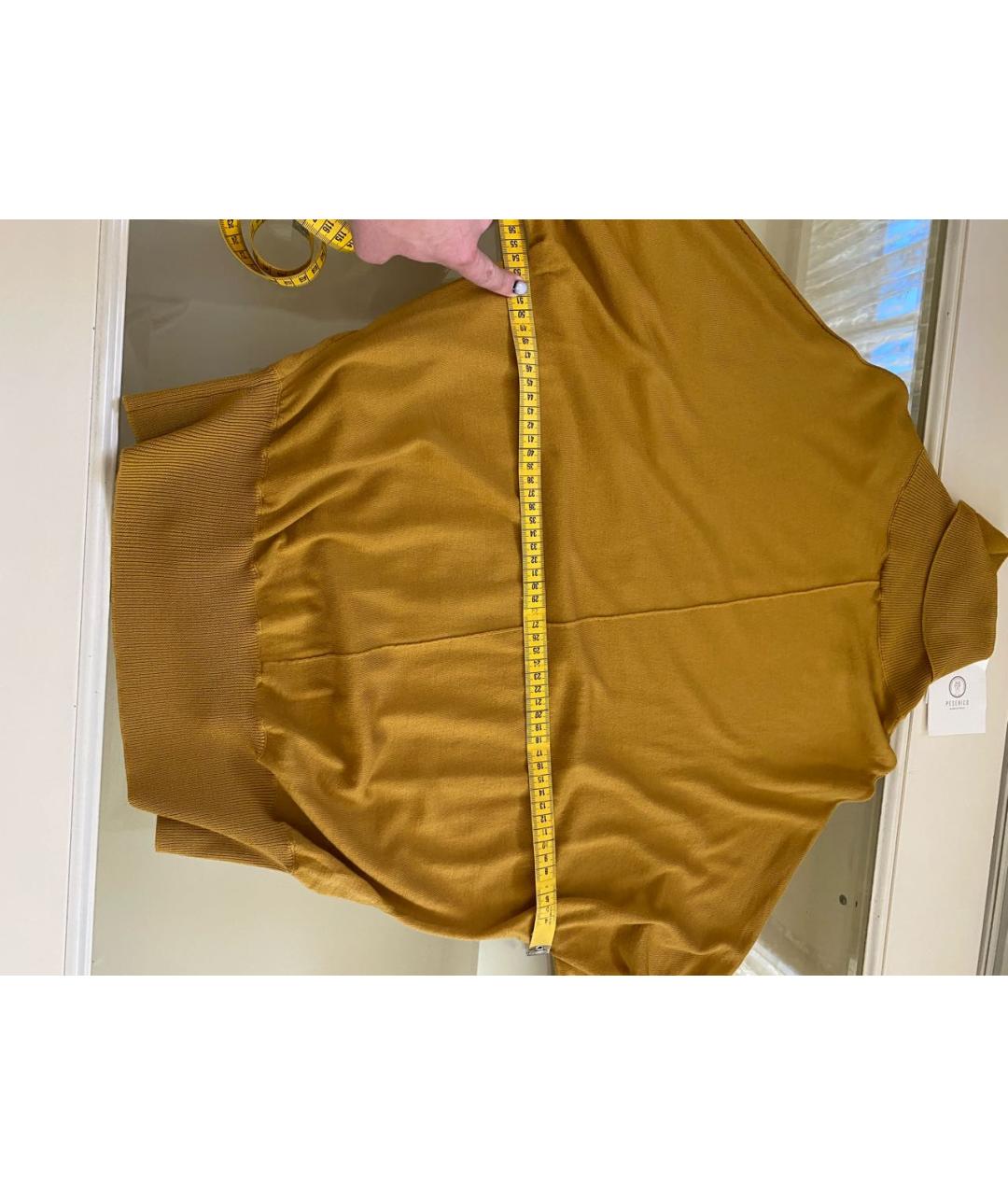 PESERICO Горчичная шерстяная водолазка, фото 8