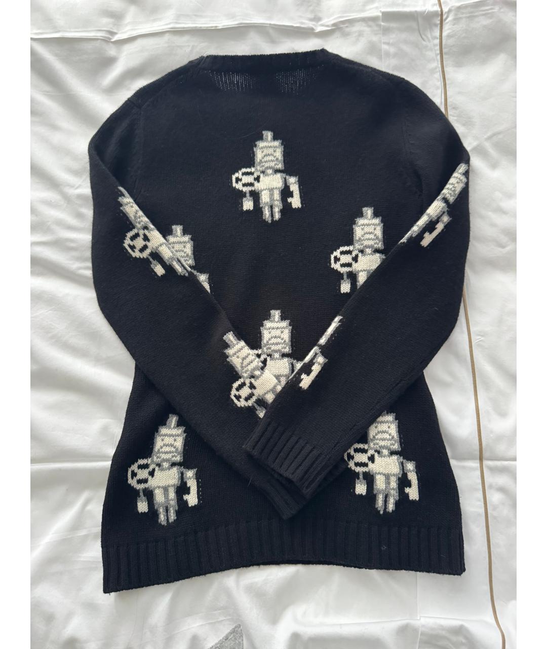 PRADA Черный кашемировый джемпер / свитер, фото 2