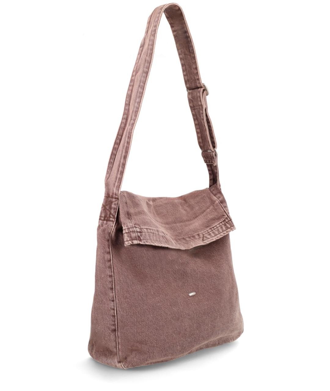 OUR LEGACY Коричневая хлопковая сумка через плечо, фото 3