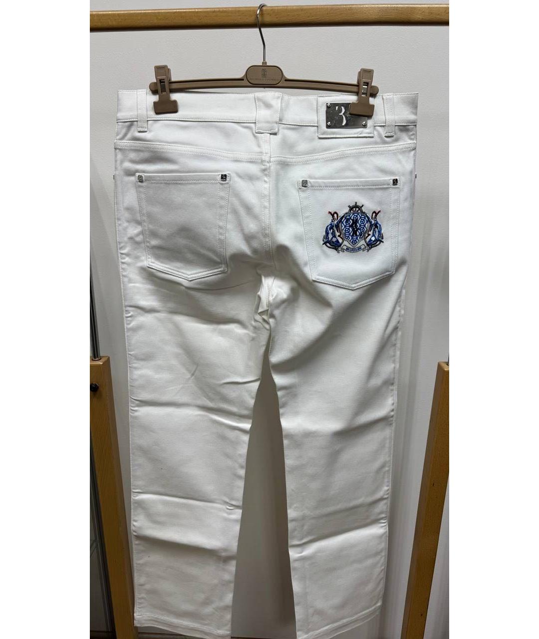 BILLIONAIRE Белые хлопко-кашемировые джинсы, фото 4