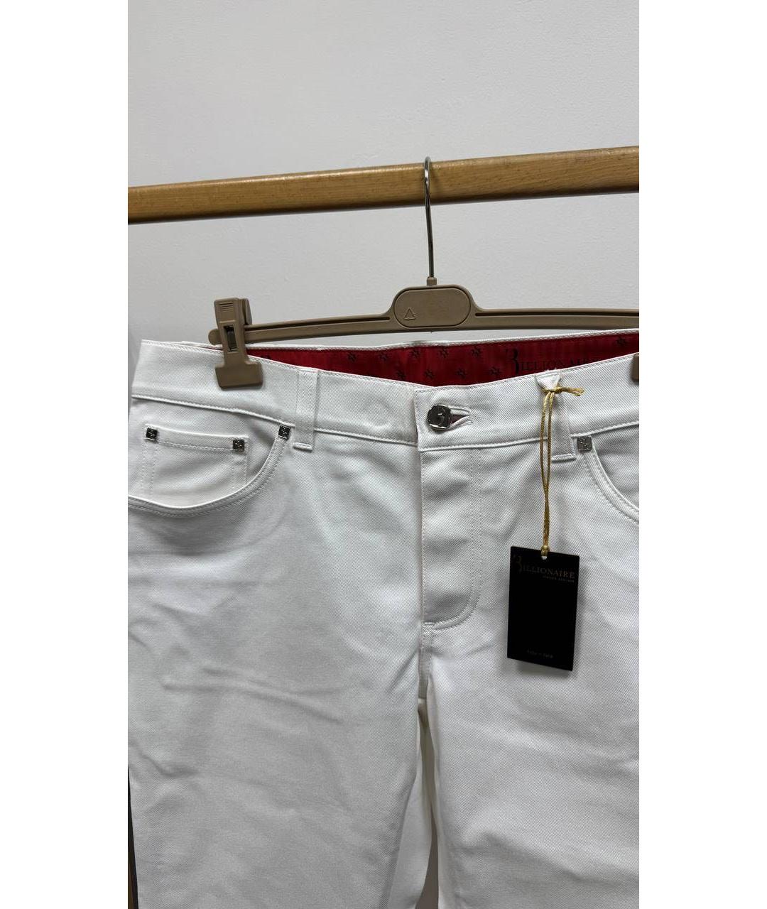 BILLIONAIRE Белые хлопко-кашемировые джинсы, фото 2