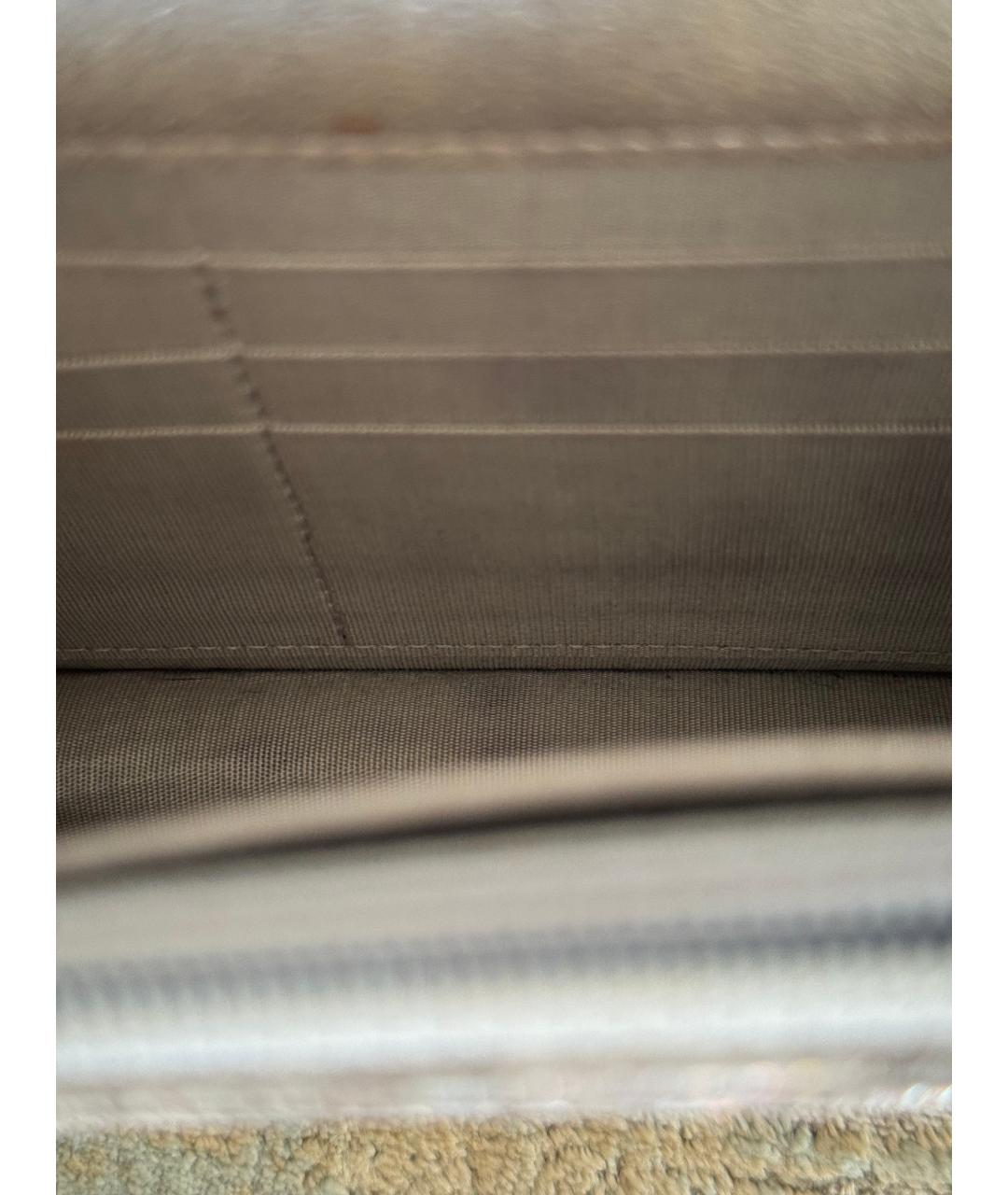 CHANEL Серебряная кожаная сумка через плечо, фото 4