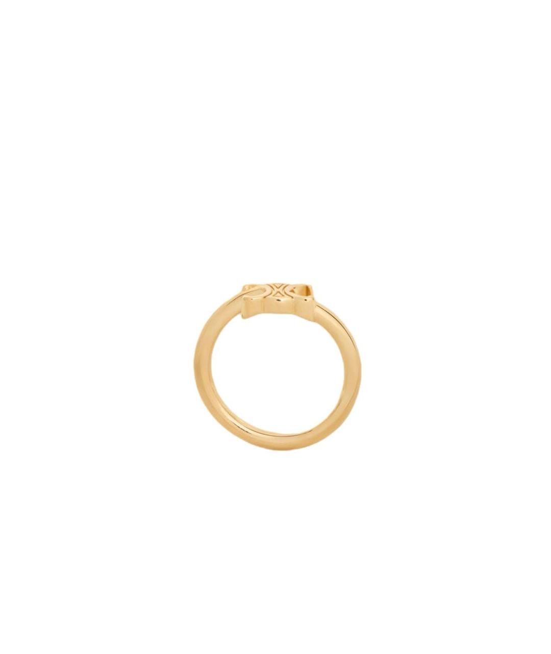 CELINE Золотое латунное кольцо, фото 2