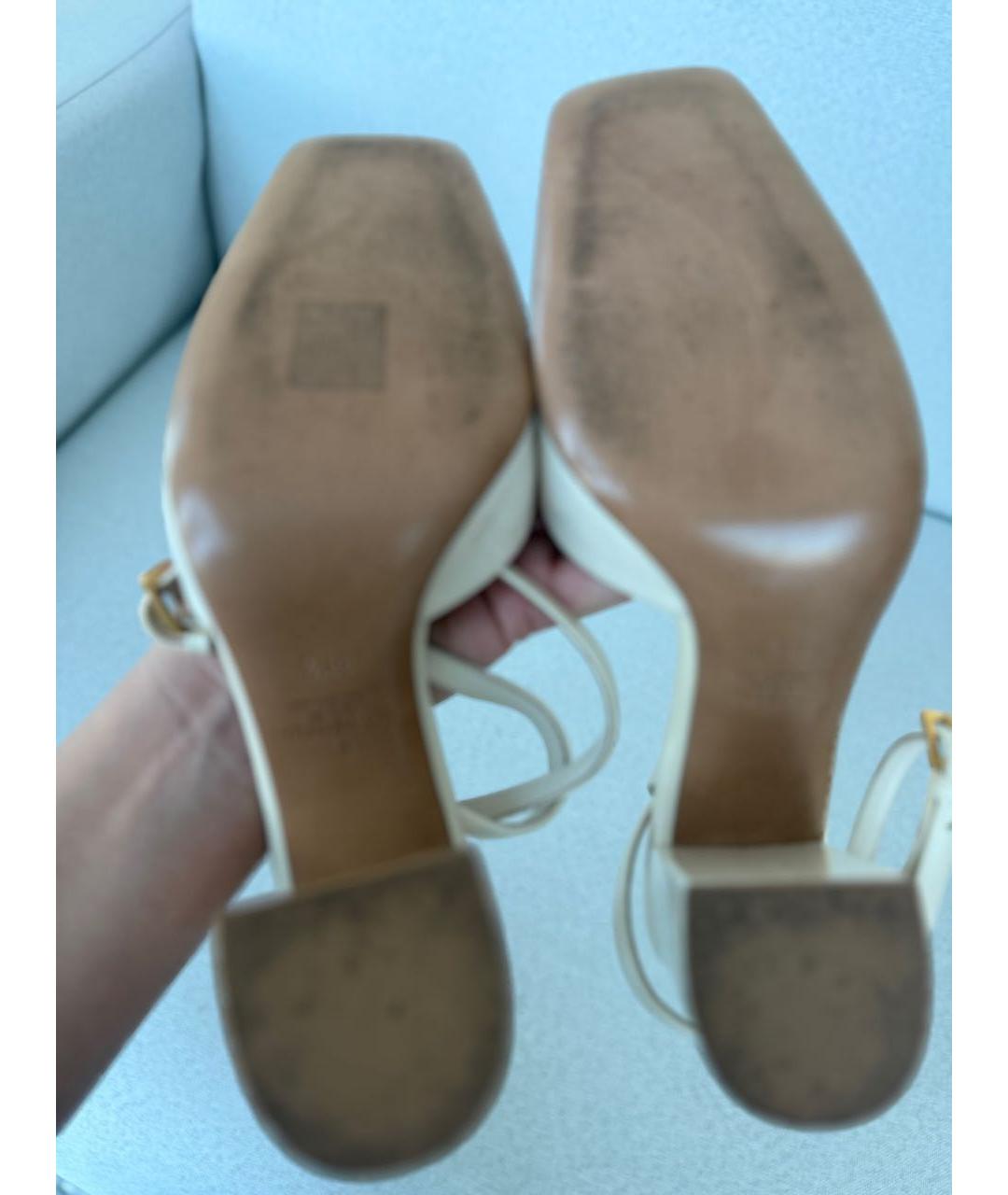 VALENTINO Бежевые туфли из лакированной кожи, фото 7