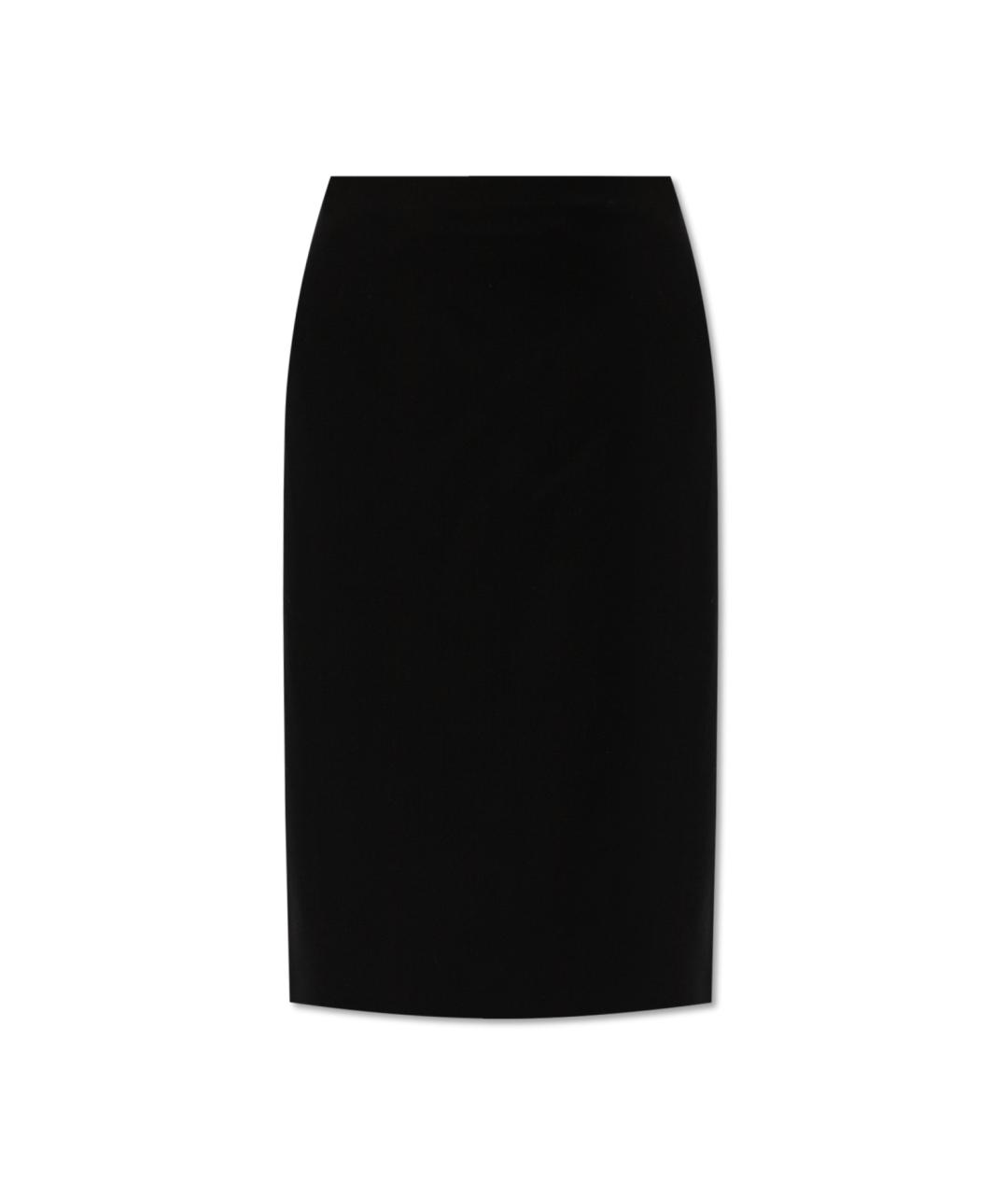 GUCCI Черная шерстяная юбка миди, фото 5