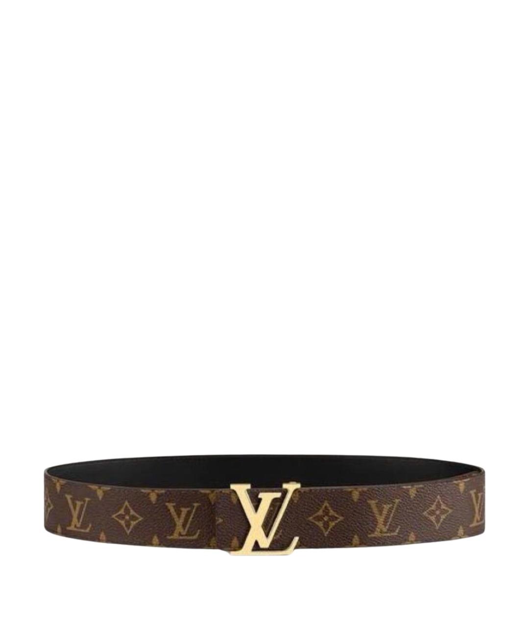 LOUIS VUITTON Коричневый кожаный ремень, фото 1