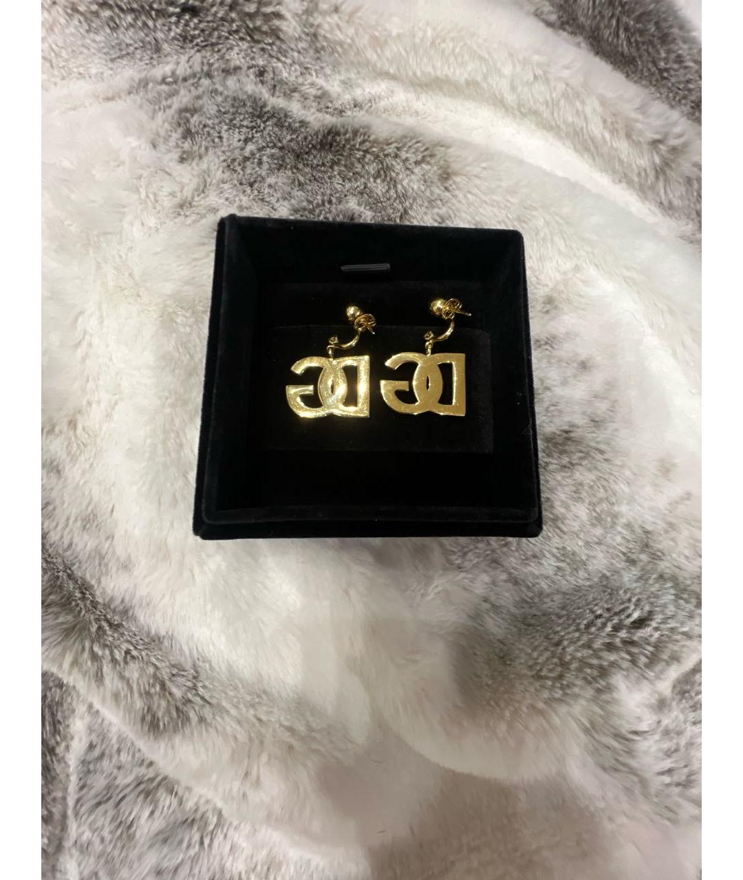 DOLCE&GABBANA Золотые латунные серьги, фото 2