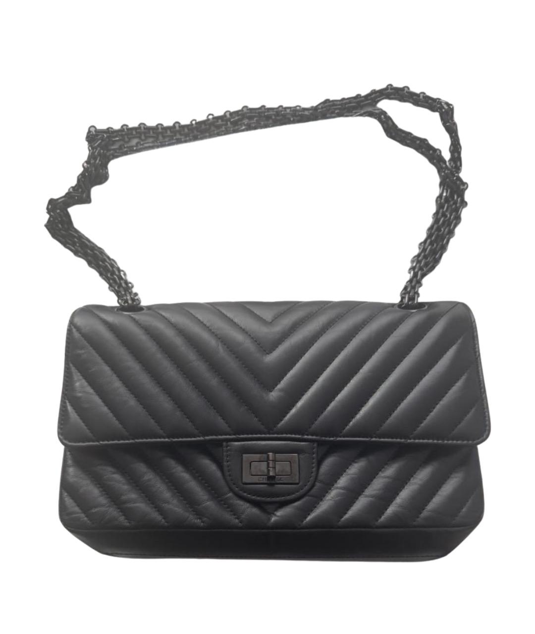 CHANEL Черная кожаная сумка через плечо, фото 1