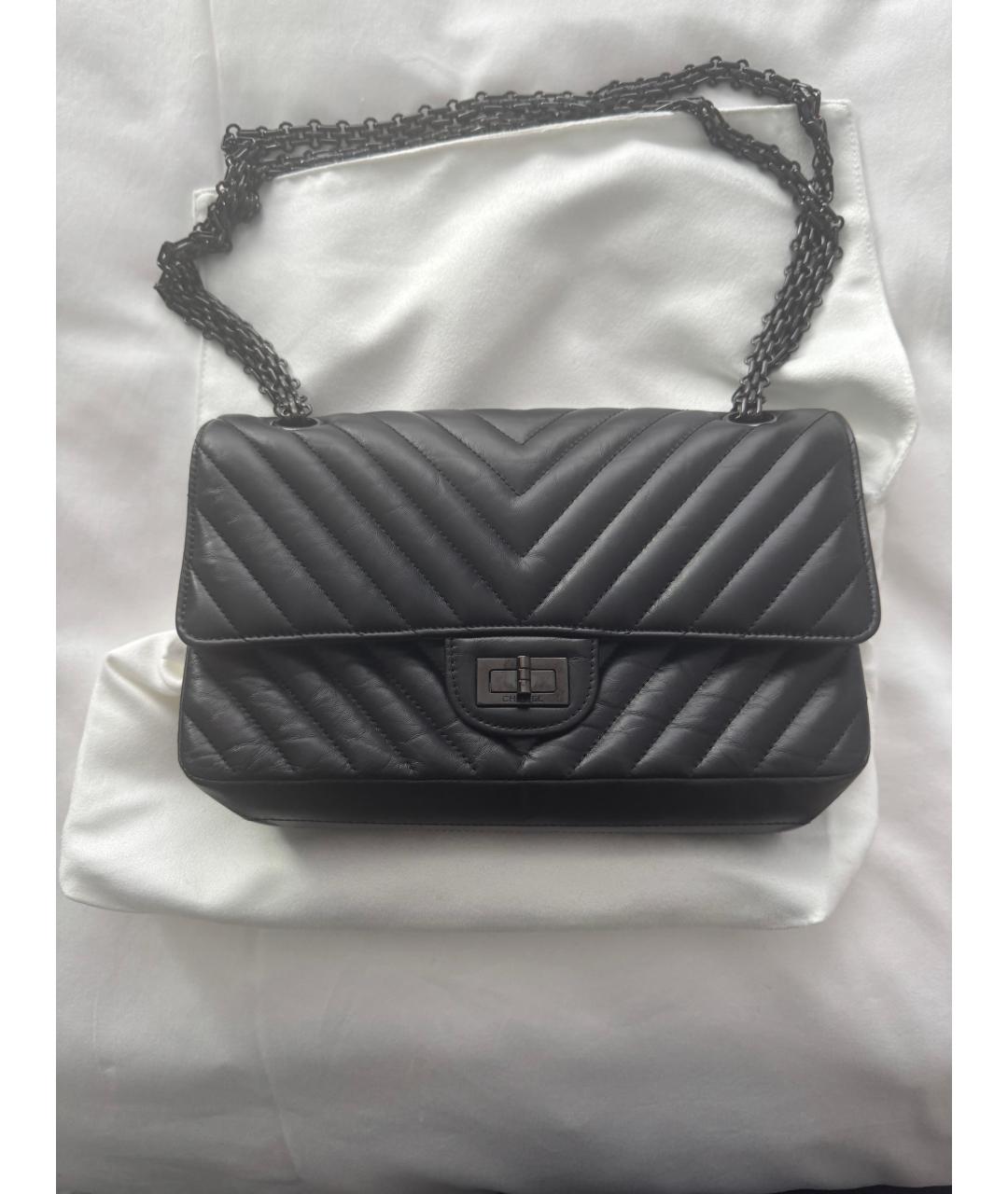 CHANEL Черная кожаная сумка через плечо, фото 5
