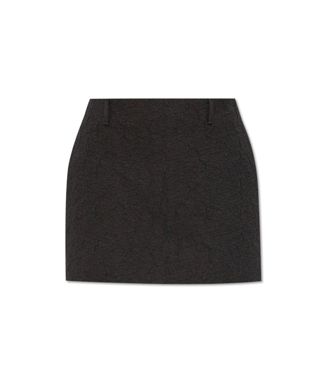 GUCCI Черная хлопковая юбка мини, фото 5