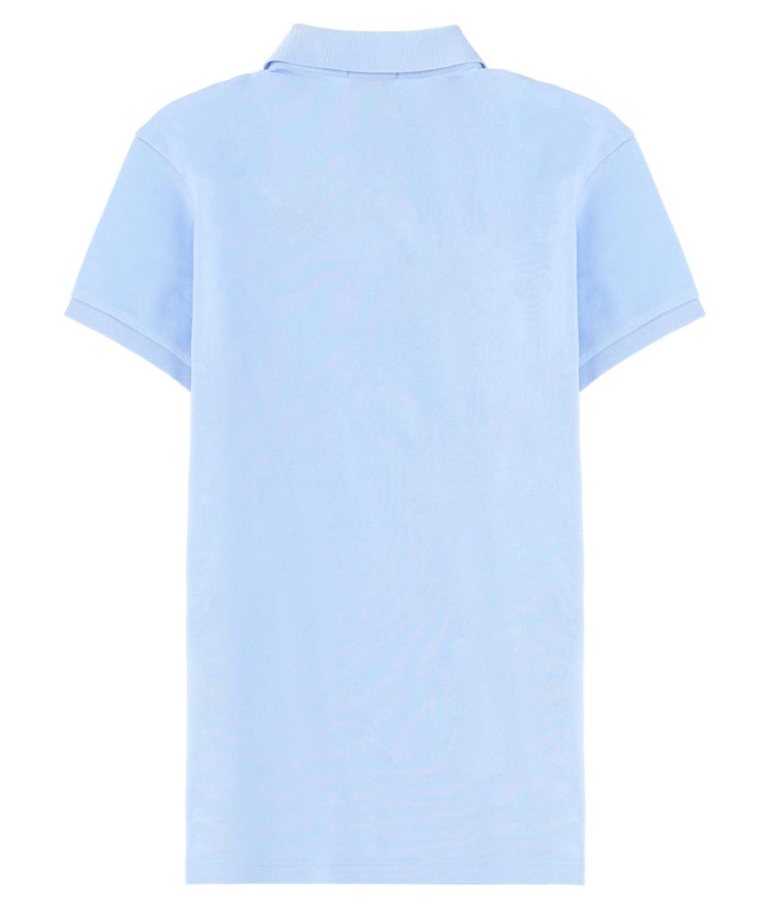 POLO RALPH LAUREN Синяя хлопковая футболка, фото 2