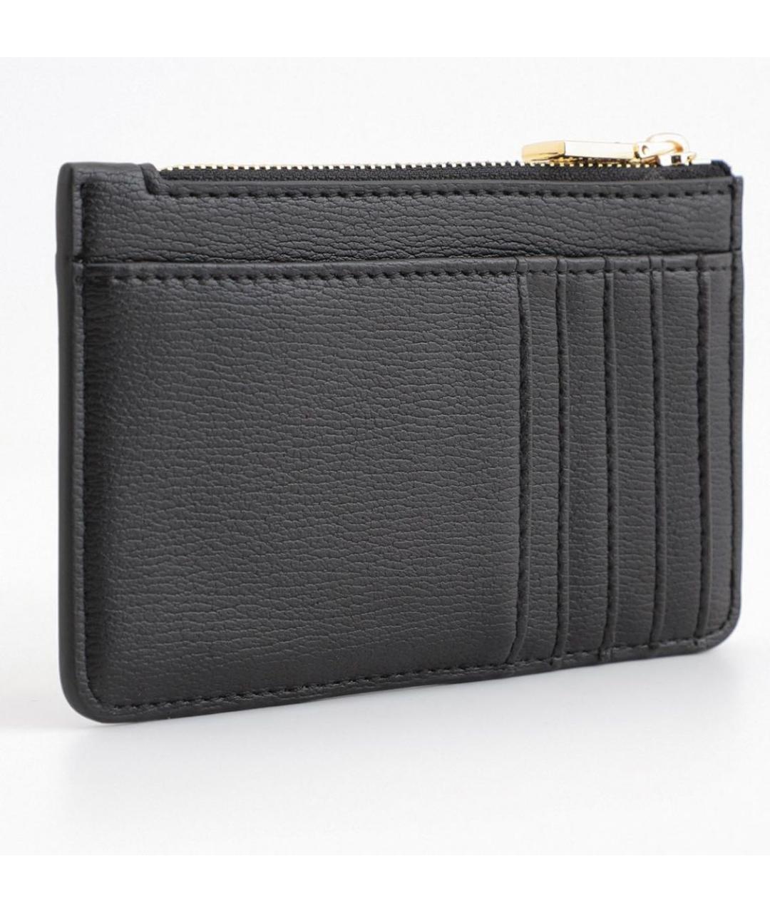 MOSCHINO Черный полиуретановый кардхолдер, фото 2