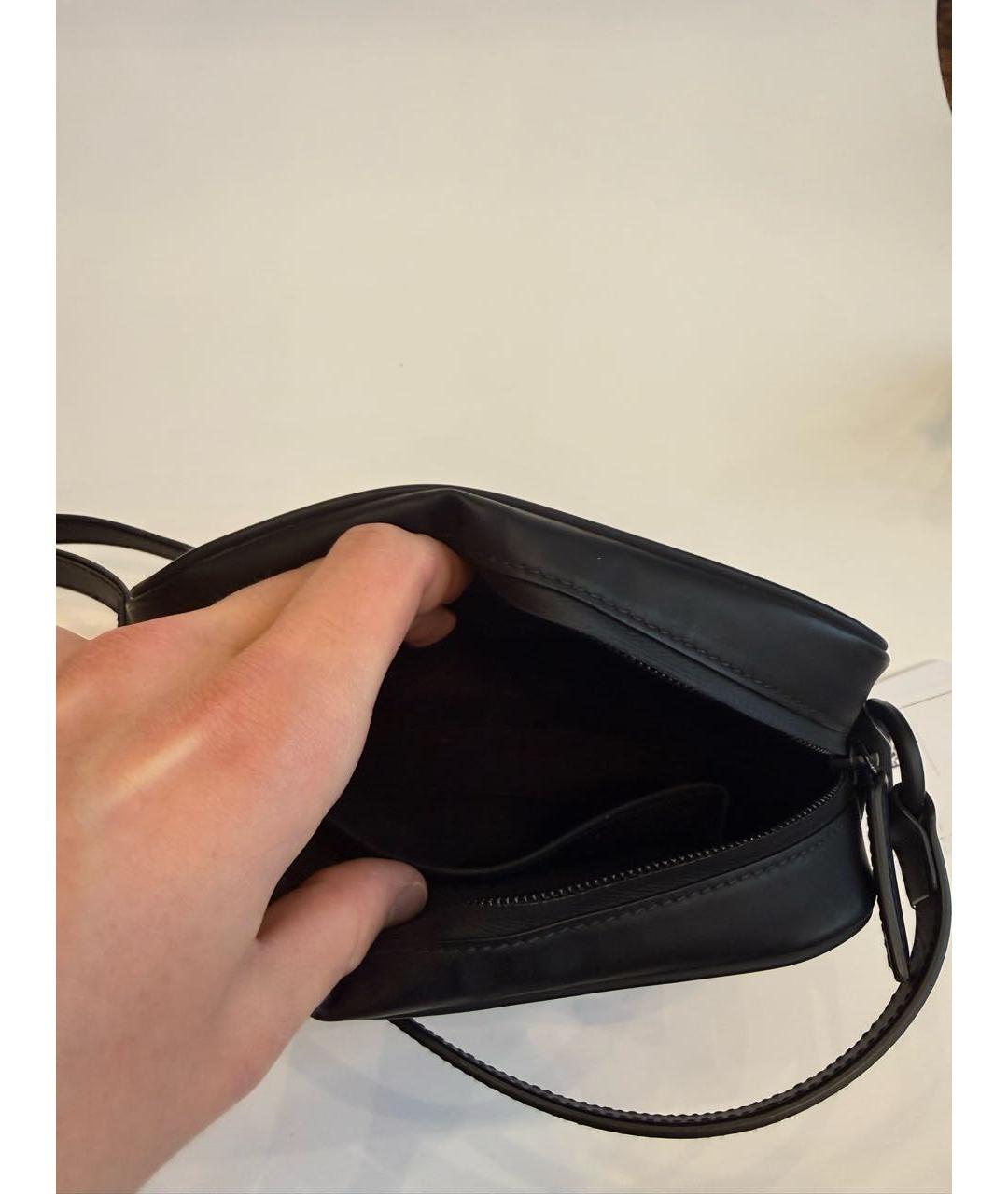 GUCCI Черная кожаная сумка на плечо, фото 6