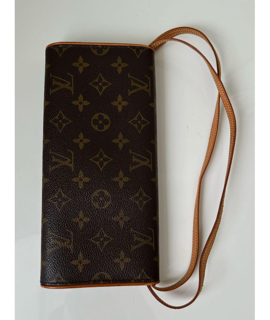 LOUIS VUITTON Коричневая сумка через плечо, фото 4