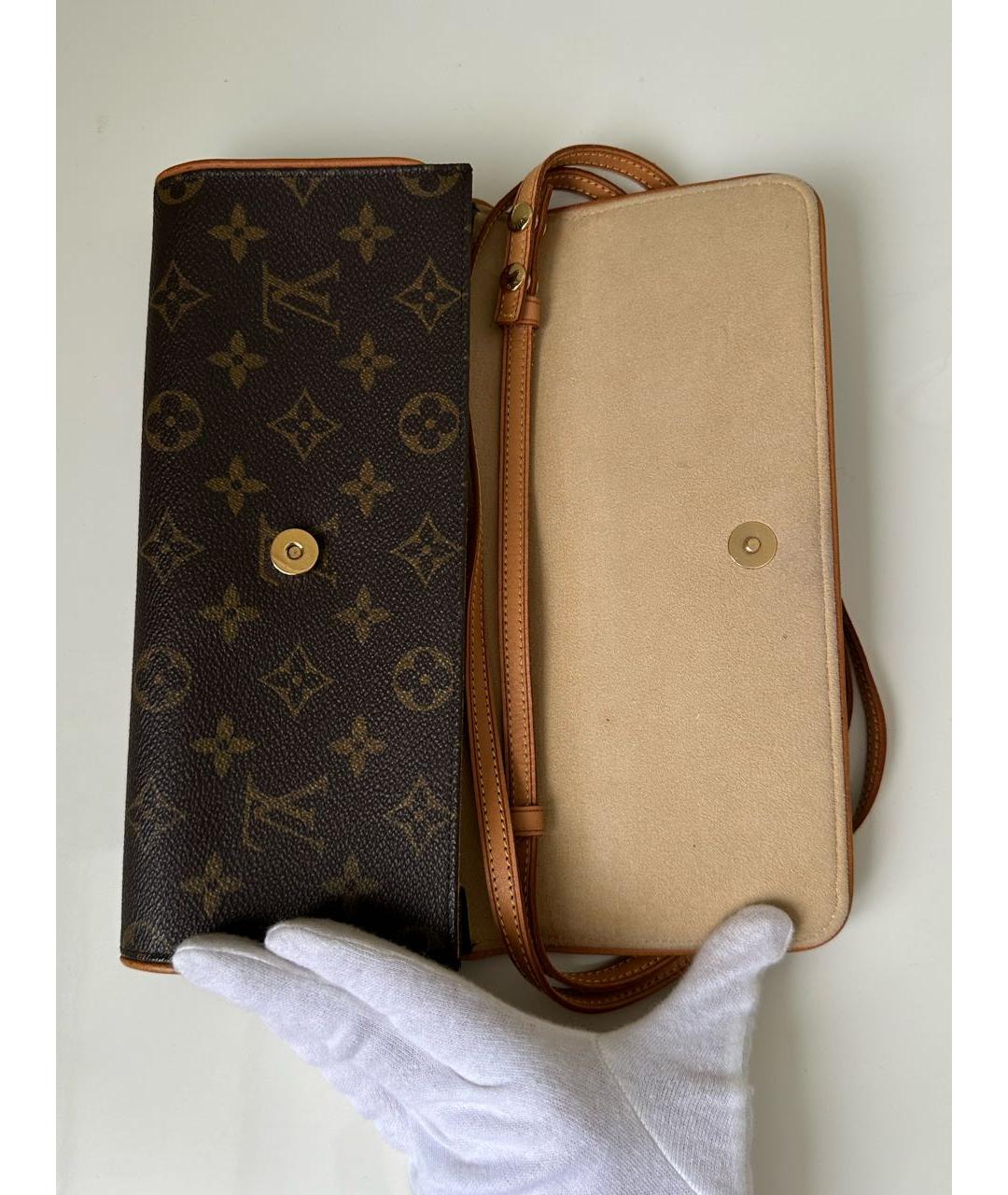 LOUIS VUITTON Коричневая сумка через плечо, фото 6