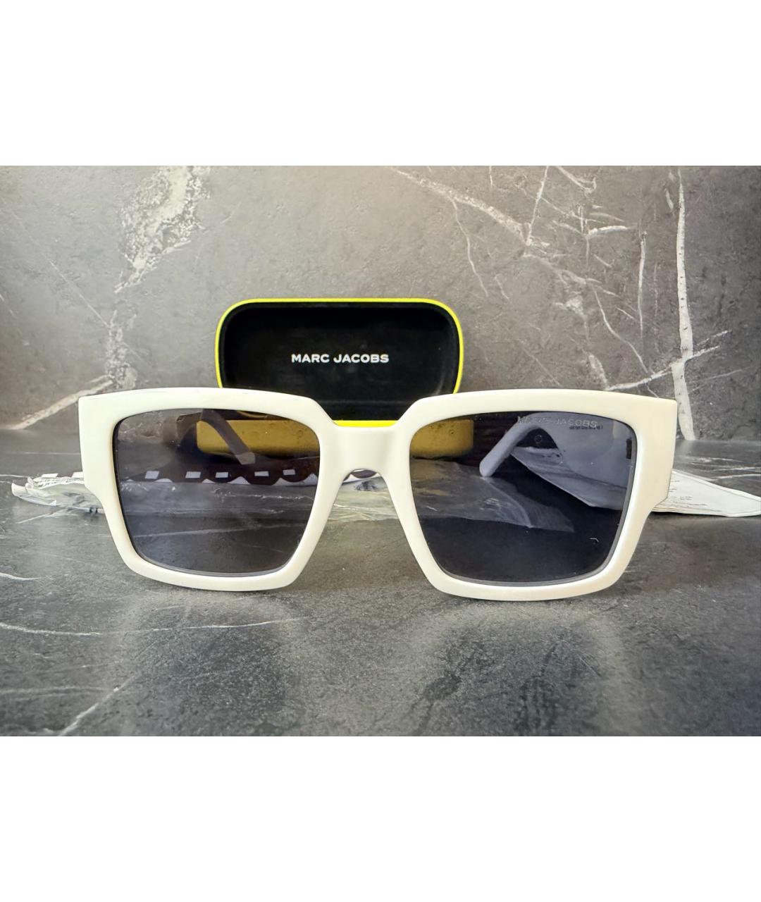 MARC JACOBS Белые пластиковые солнцезащитные очки, фото 9