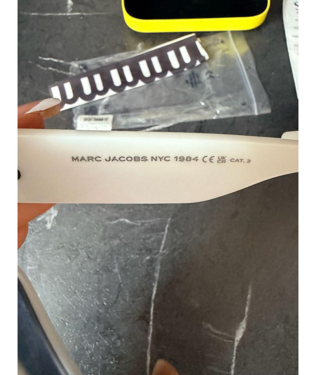 MARC JACOBS Белые пластиковые солнцезащитные очки, фото 6