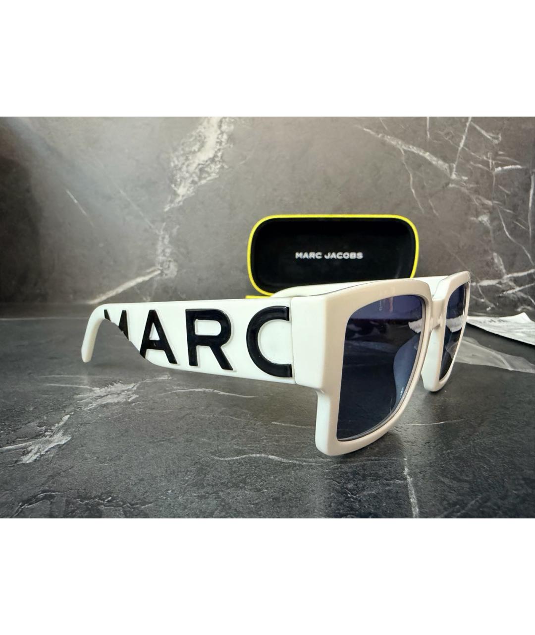 MARC JACOBS Белые пластиковые солнцезащитные очки, фото 2