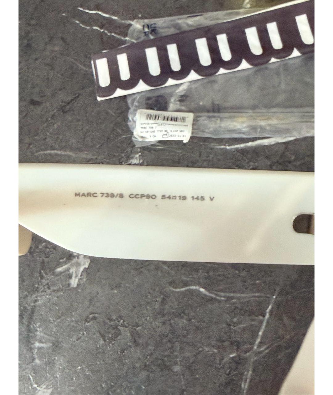 MARC JACOBS Белые пластиковые солнцезащитные очки, фото 7