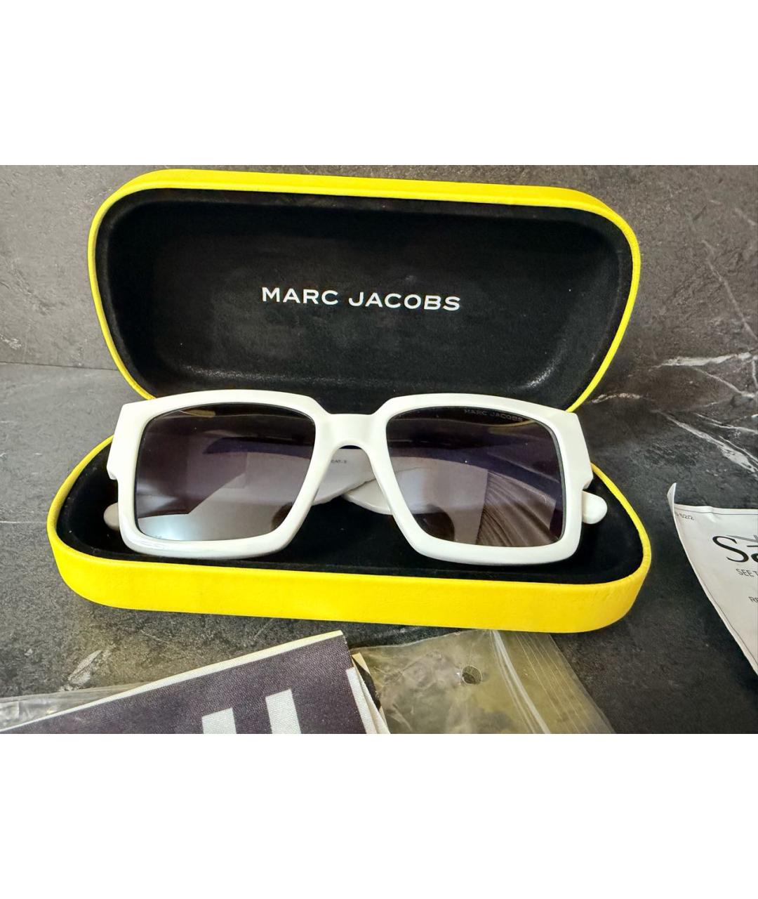 MARC JACOBS Белые пластиковые солнцезащитные очки, фото 4