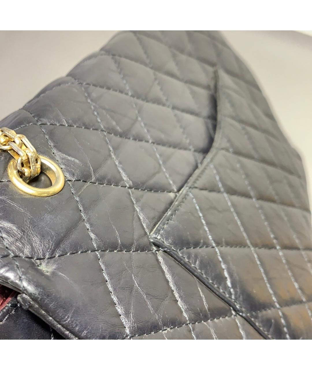 CHANEL Черная кожаная сумка через плечо, фото 7