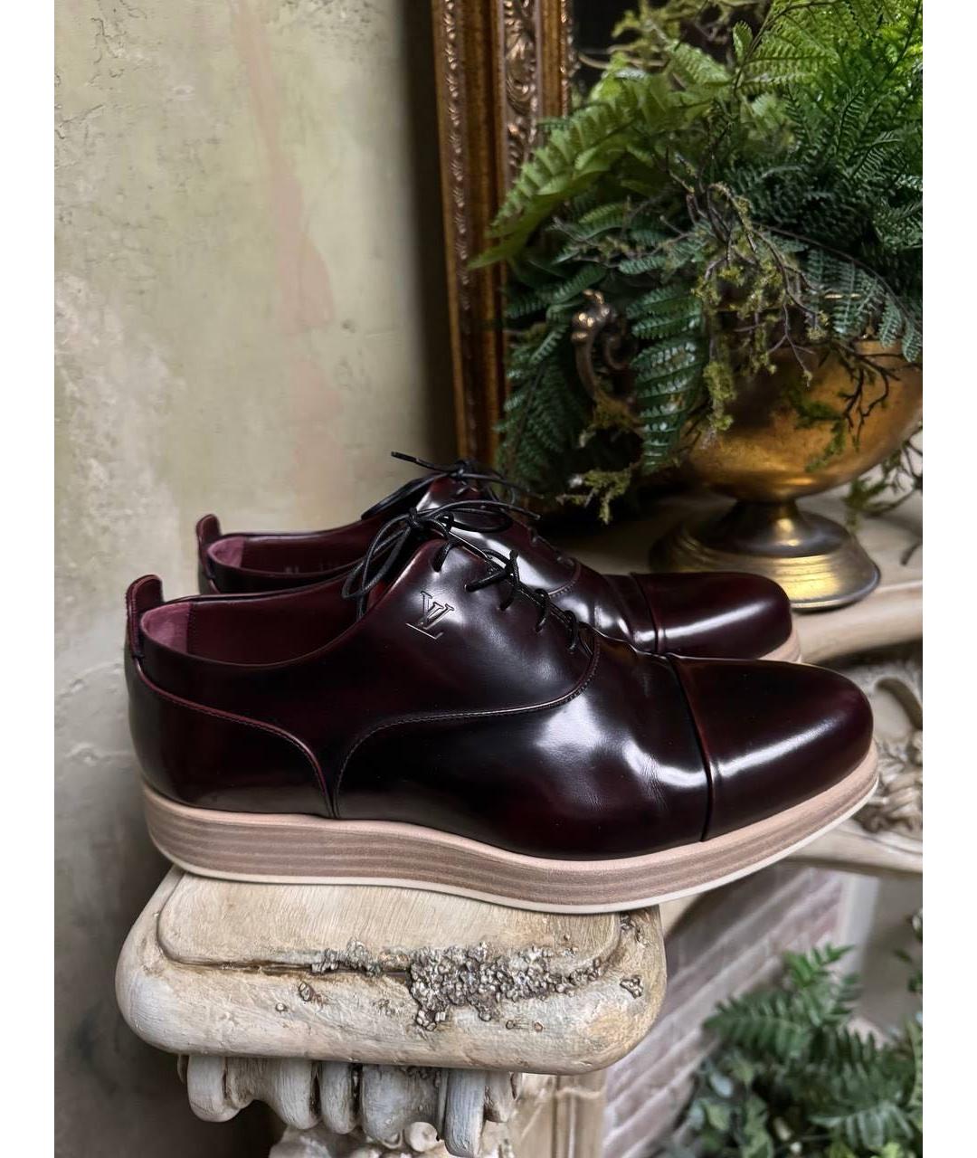 LOUIS VUITTON Коричневые кожаные туфли, фото 5