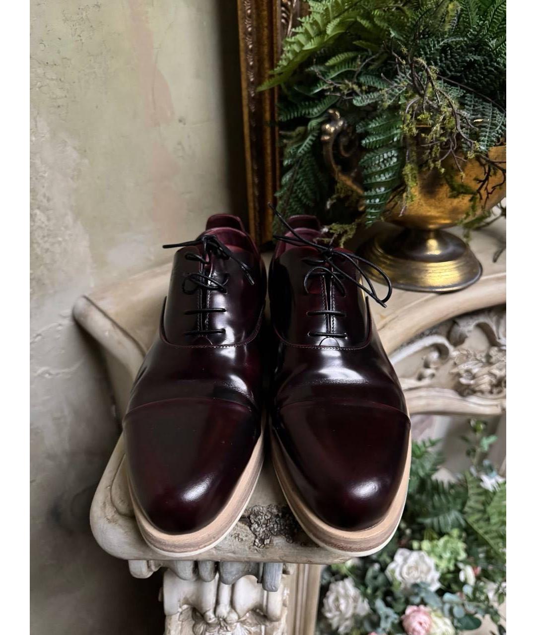 LOUIS VUITTON Коричневые кожаные туфли, фото 2