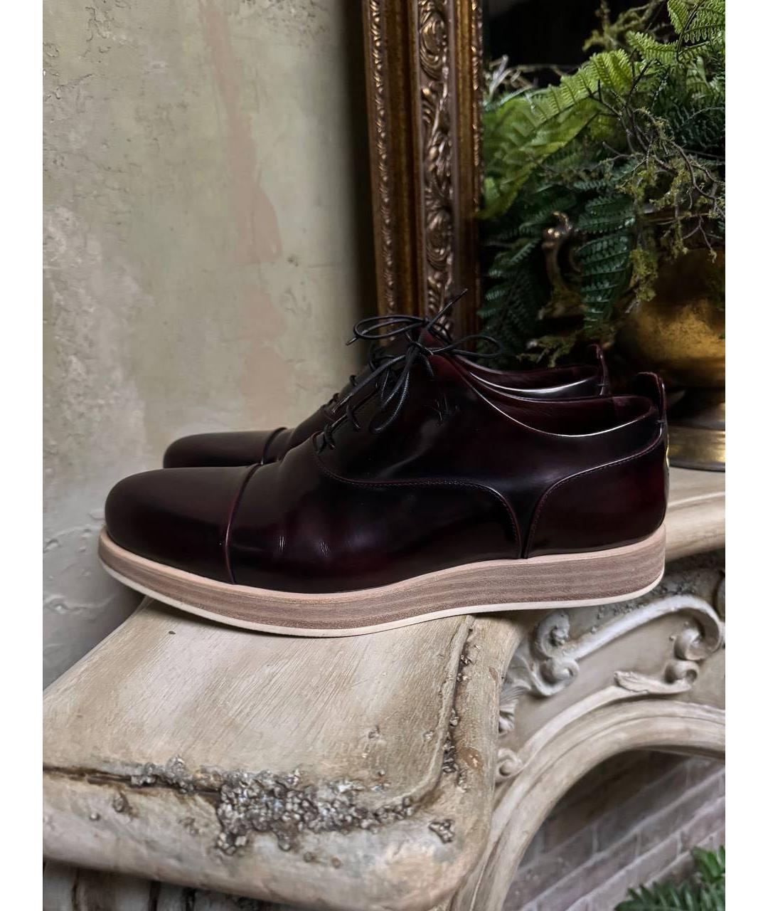 LOUIS VUITTON Коричневые кожаные туфли, фото 3