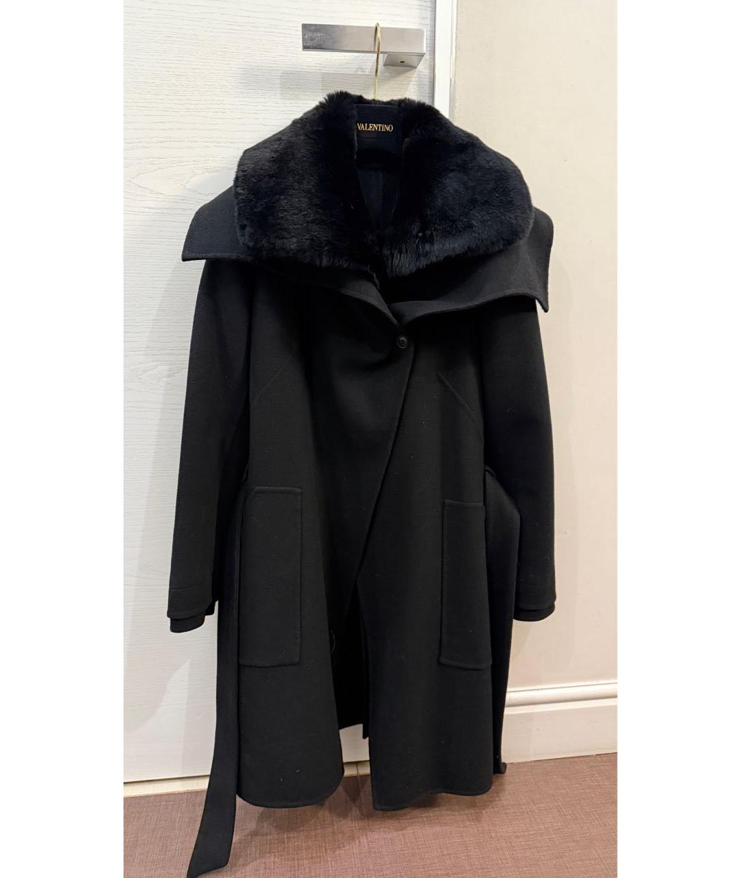 GIORGIO ARMANI Черное шерстяное пальто, фото 5