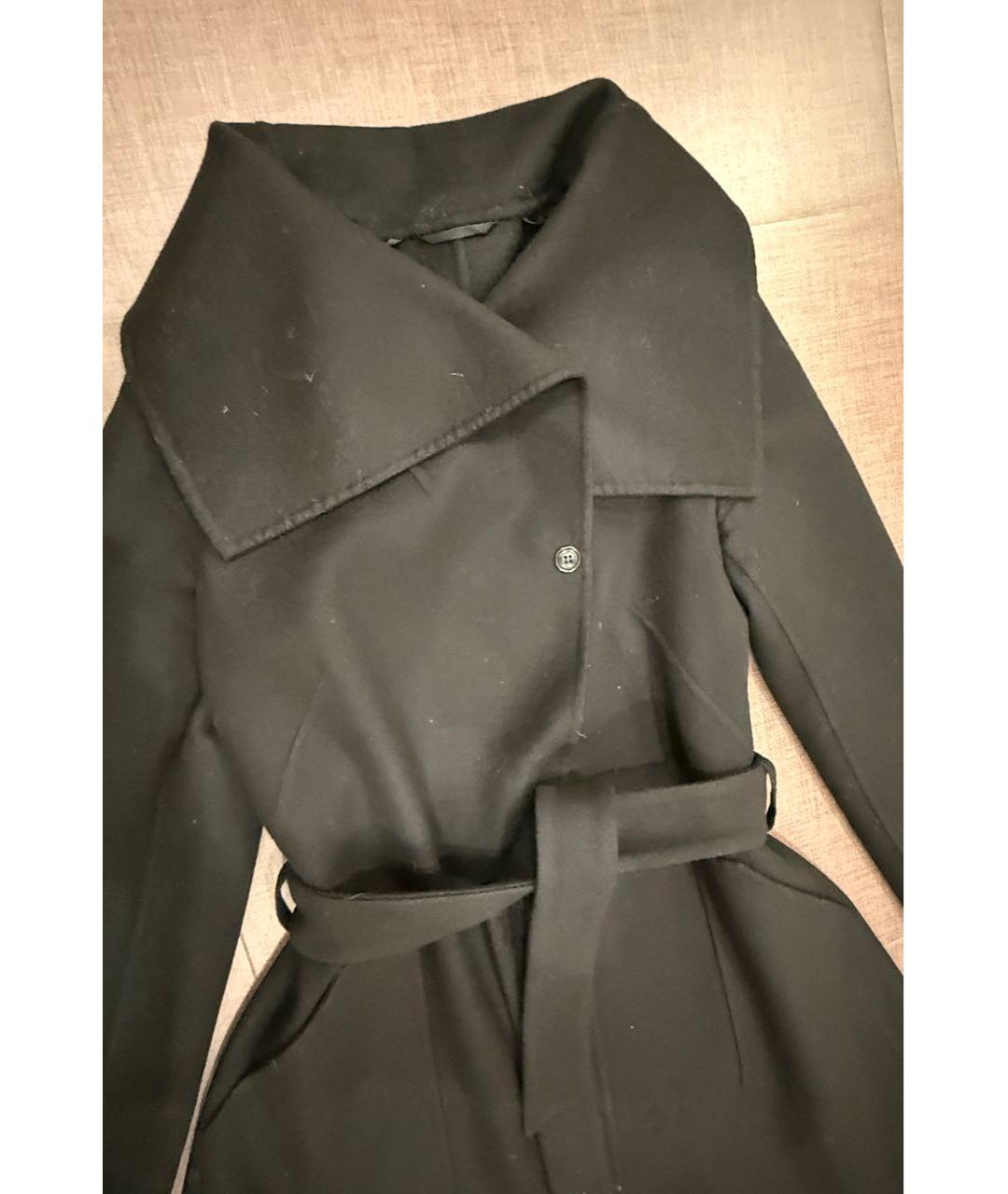 GIORGIO ARMANI Черное шерстяное пальто, фото 3