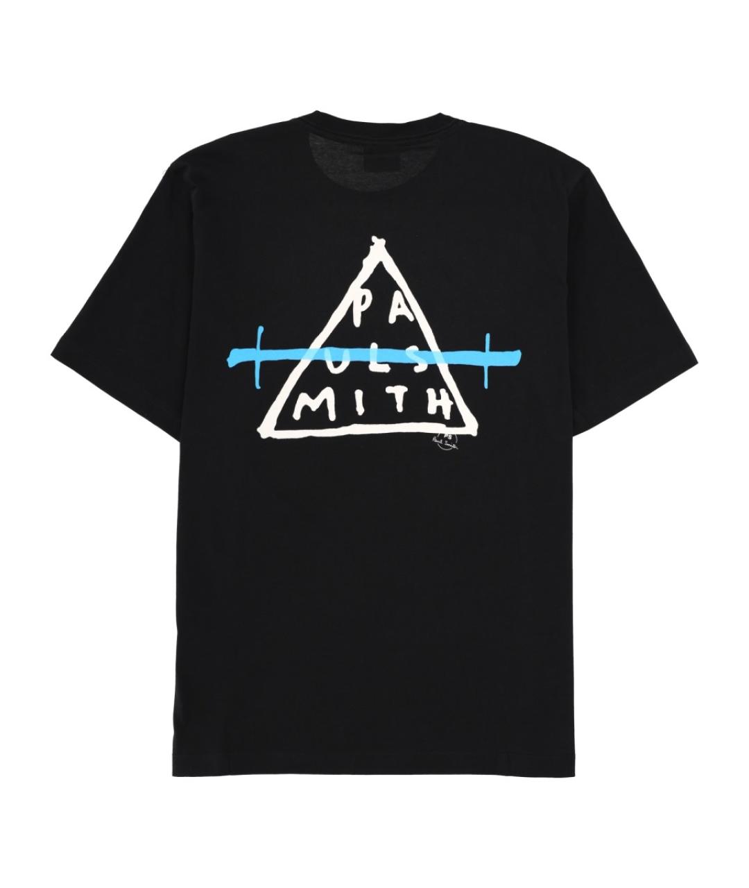 PS BY PAUL SMITH Черная хлопковая футболка, фото 2