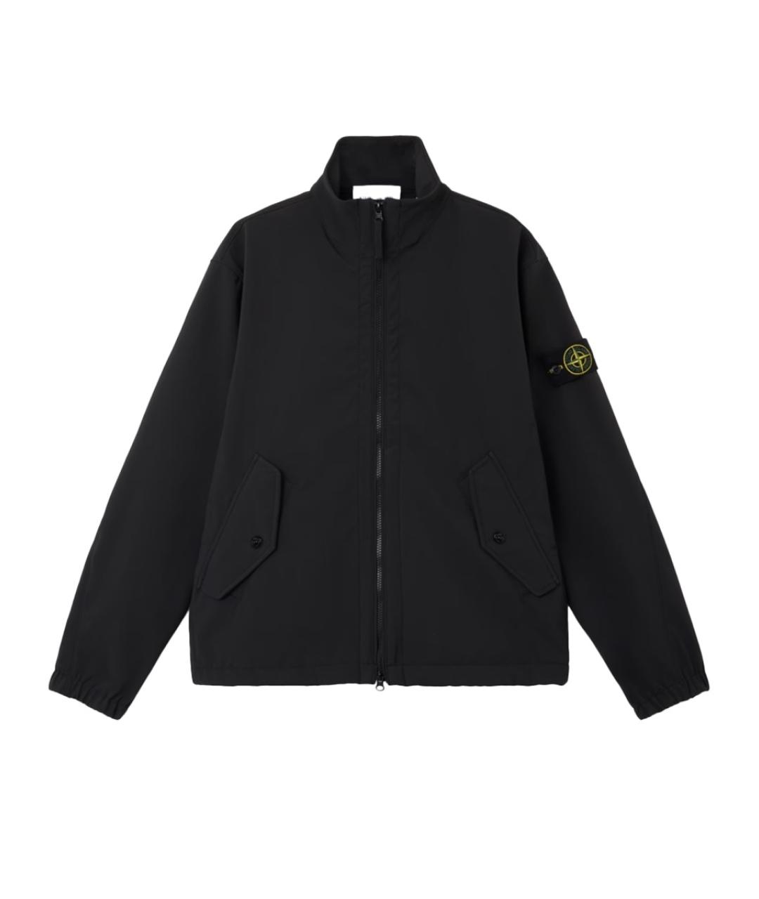 STONE ISLAND Черная полиэстеровая куртка, фото 1