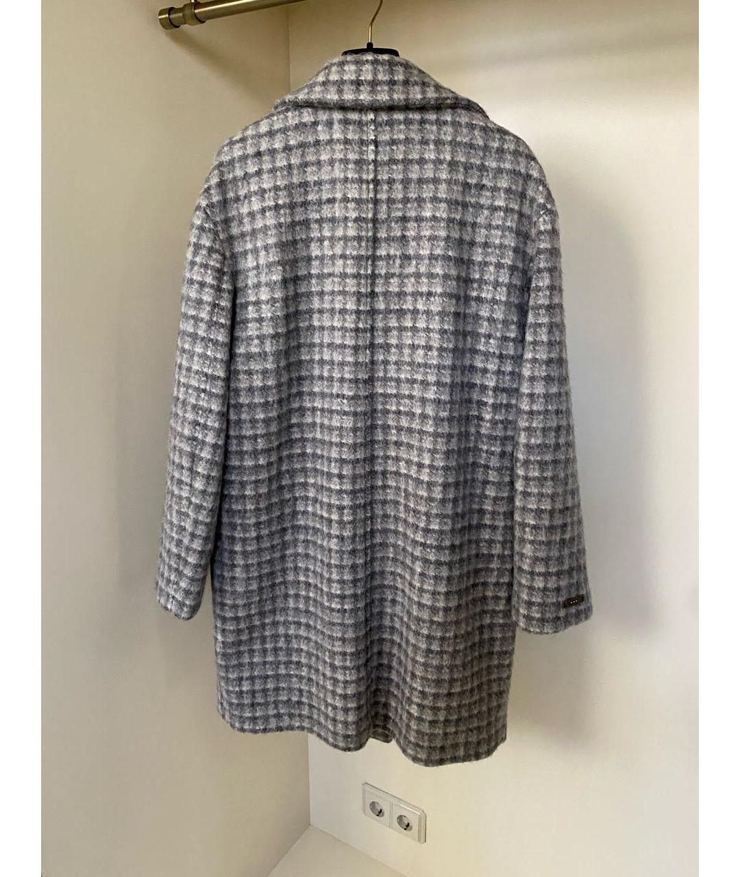 PESERICO Серое шерстяное пальто, фото 7