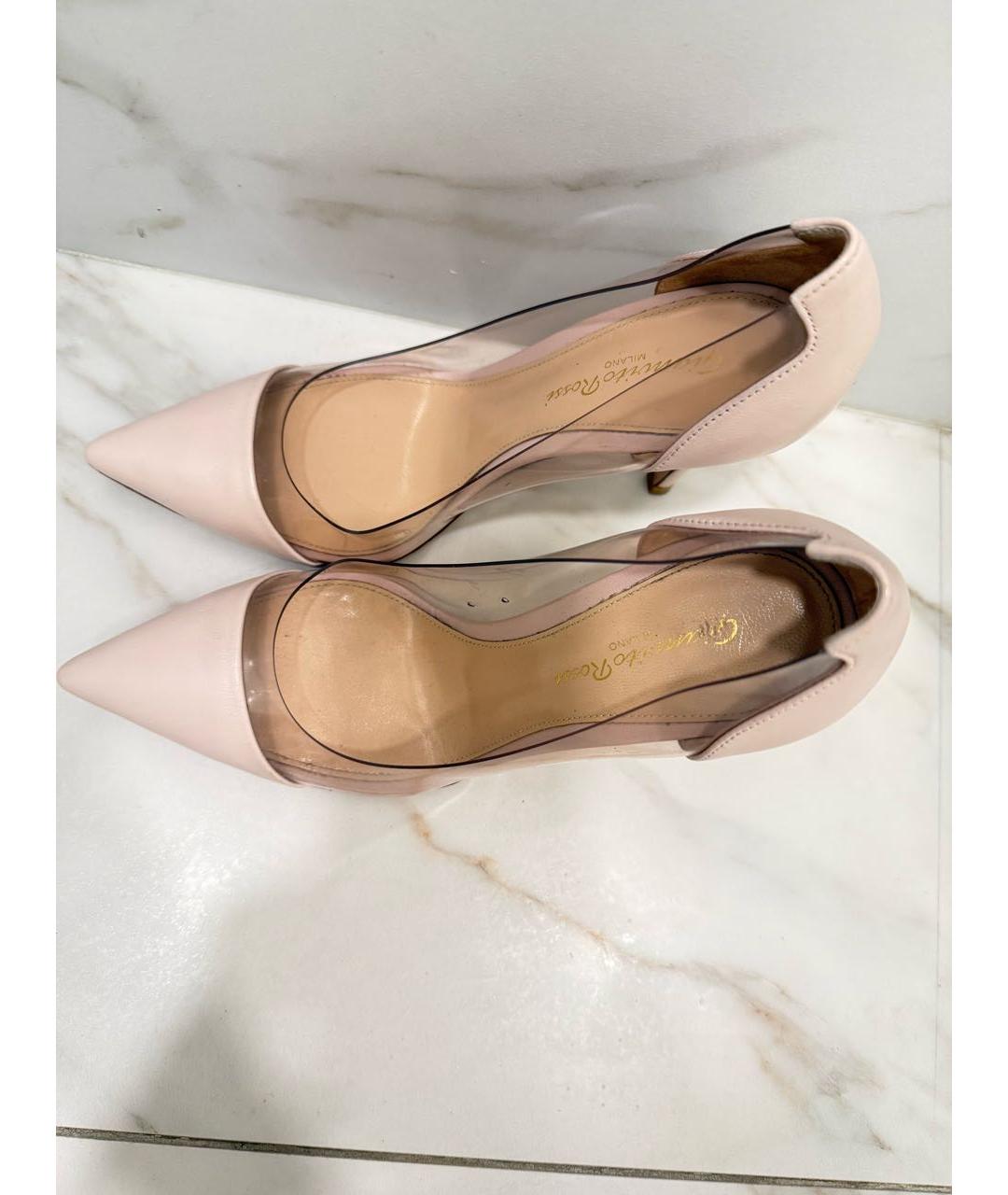 GIANVITO ROSSI Бежевые кожаные туфли, фото 8