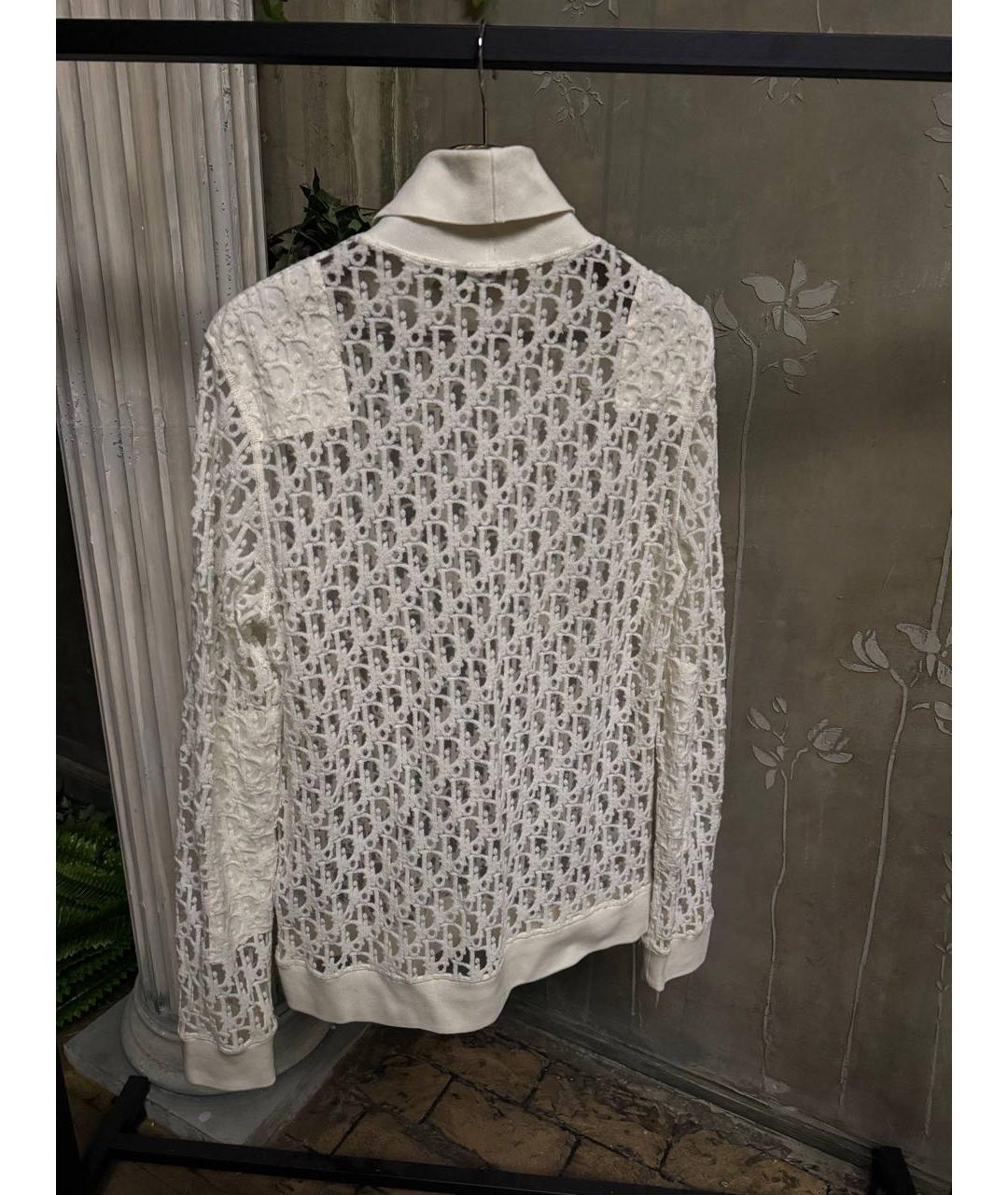 CHRISTIAN DIOR Белая хлопковая водолазка, фото 2
