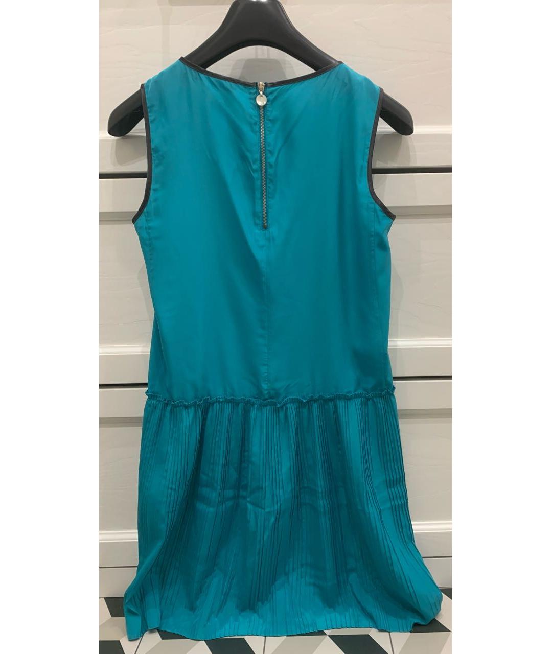 LIU JO Бирюзовое полиэстеровое коктейльное платье, фото 2