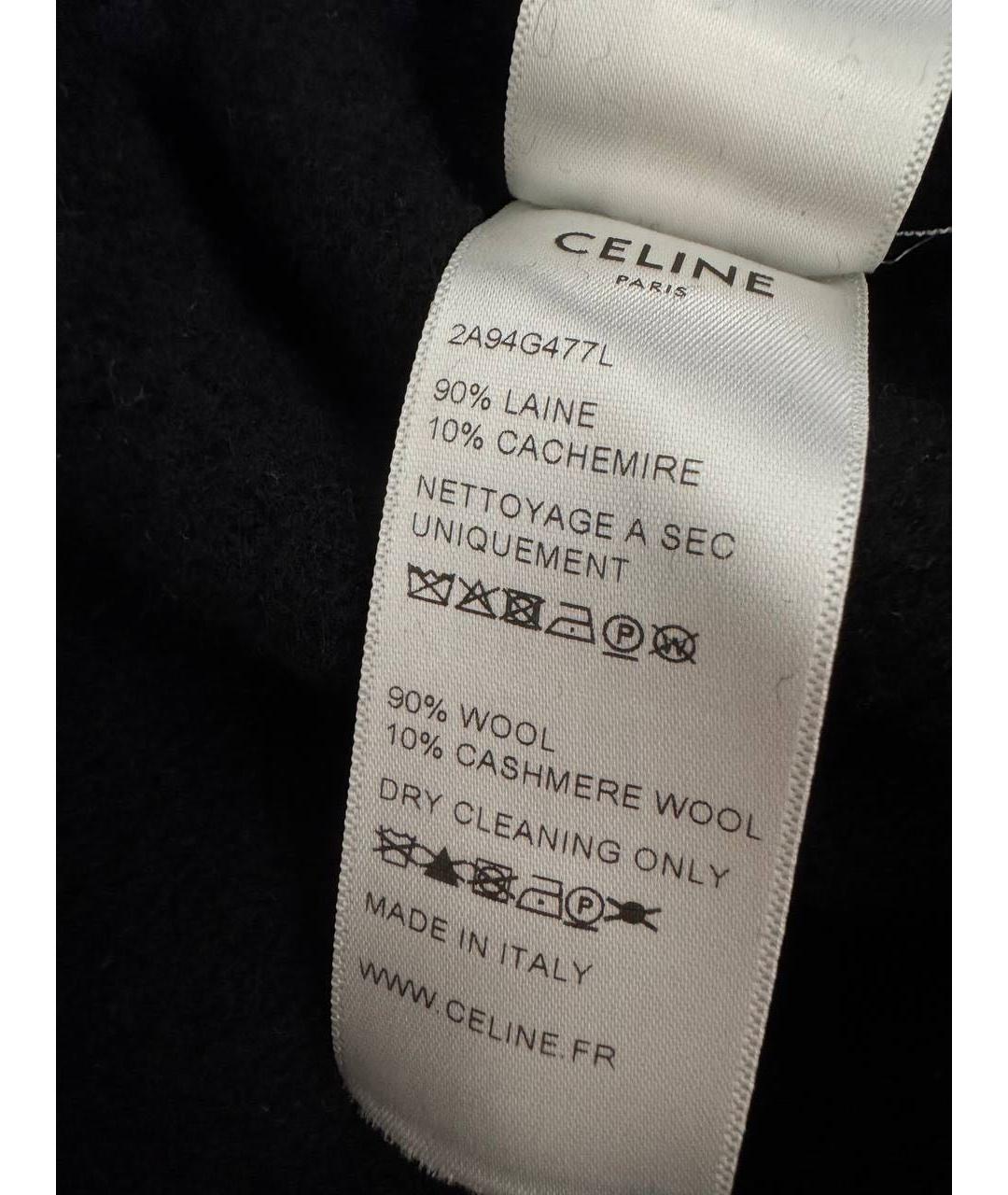 CELINE Черный шерстяной джемпер / свитер, фото 3