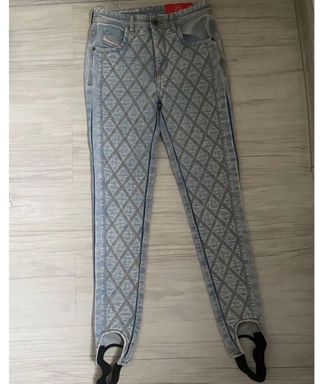 DIESEL Синие хлопковые джинсы слим, фото 6