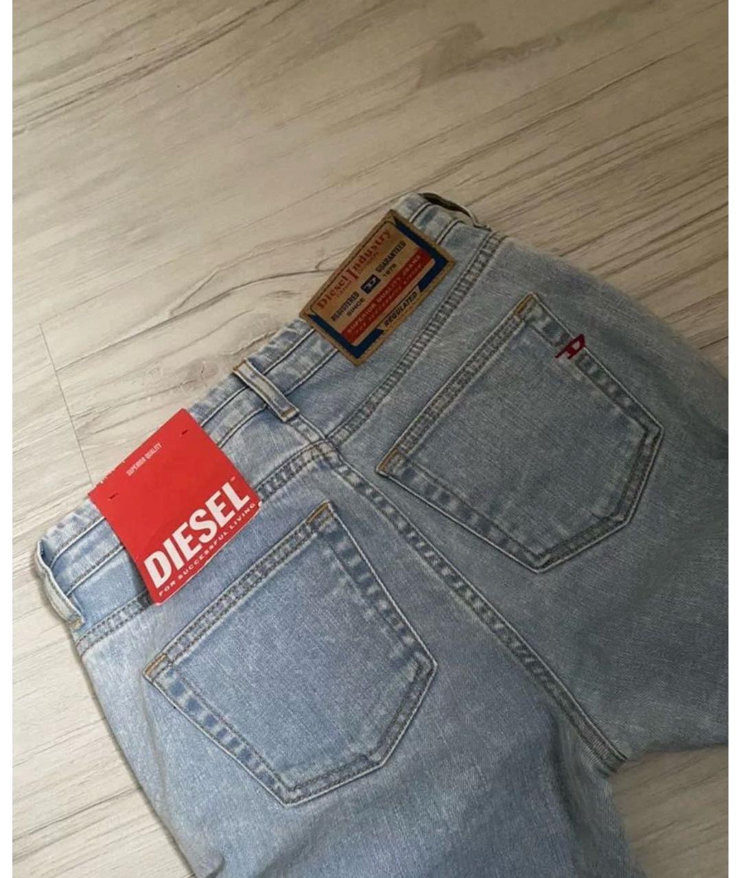 DIESEL Синие хлопковые джинсы слим, фото 2