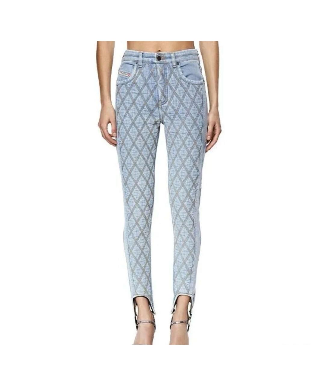 DIESEL Синие хлопковые джинсы слим, фото 5