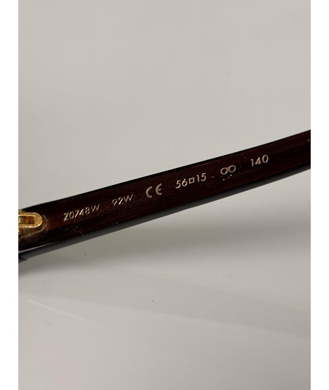 LOUIS VUITTON Коричневые пластиковые солнцезащитные очки, фото 5