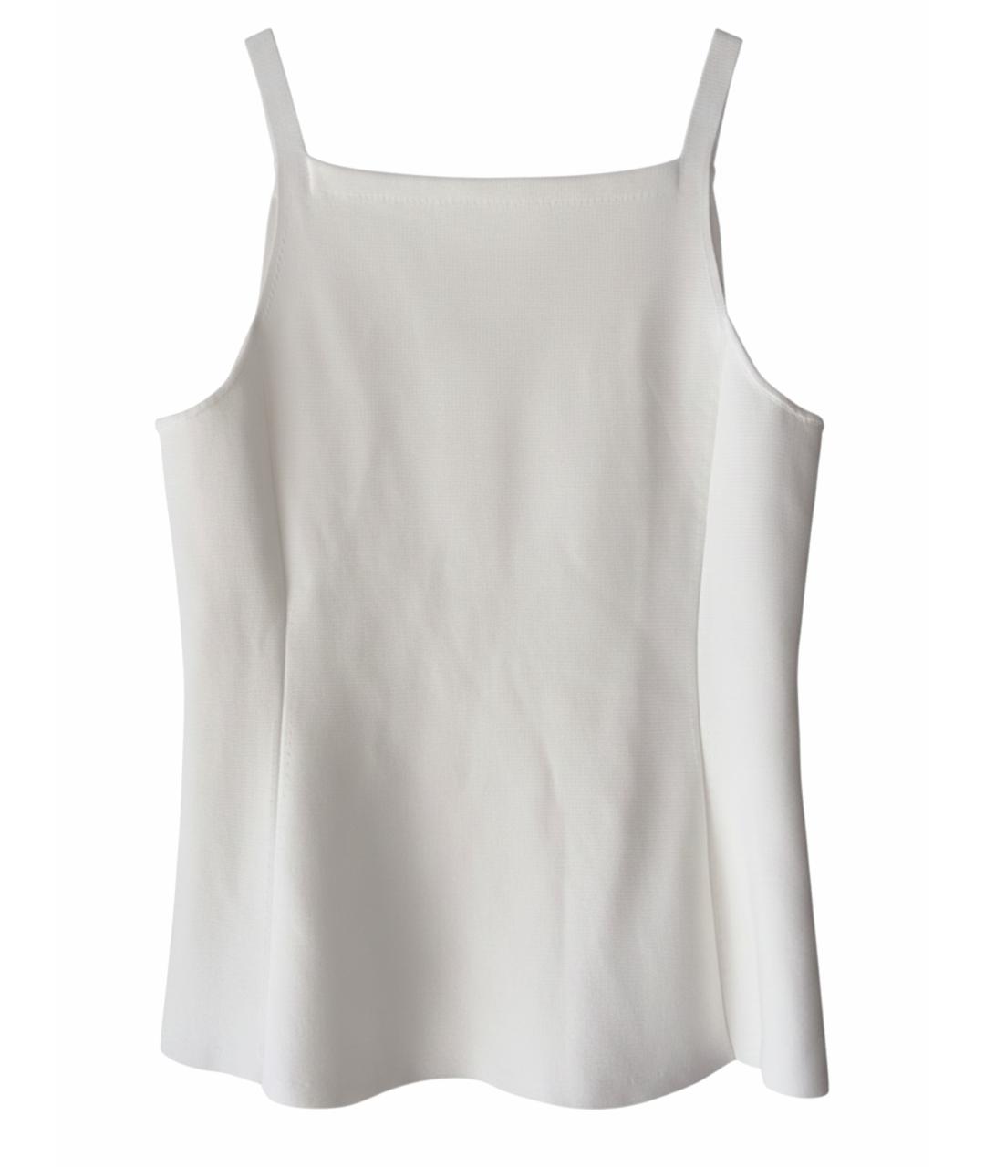 THEORY Белая вискозная майка, фото 1