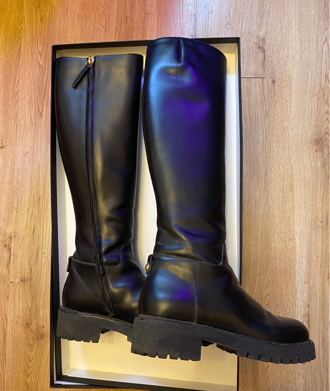 GIUSEPPE ZANOTTI DESIGN Черные кожаные сапоги, фото 3