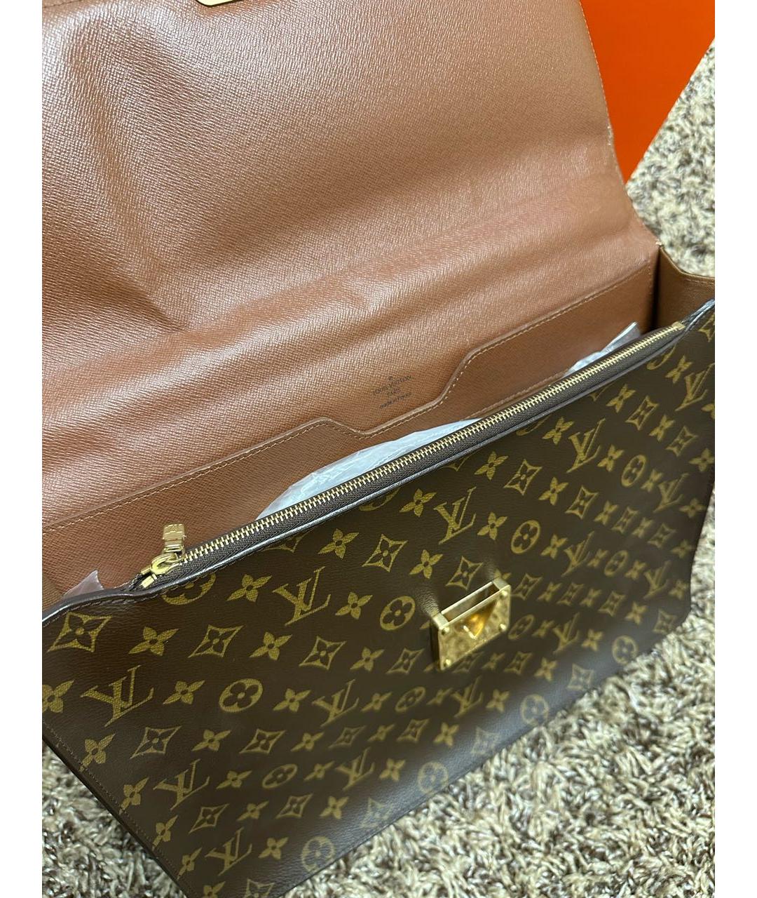 LOUIS VUITTON Коричневый портфель, фото 5