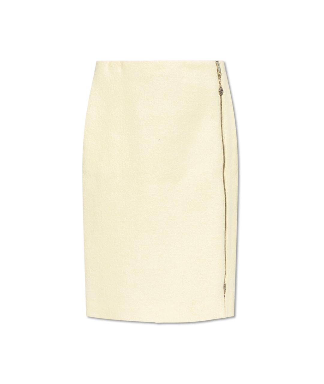 GUCCI Бежевая шерстяная юбка миди, фото 6