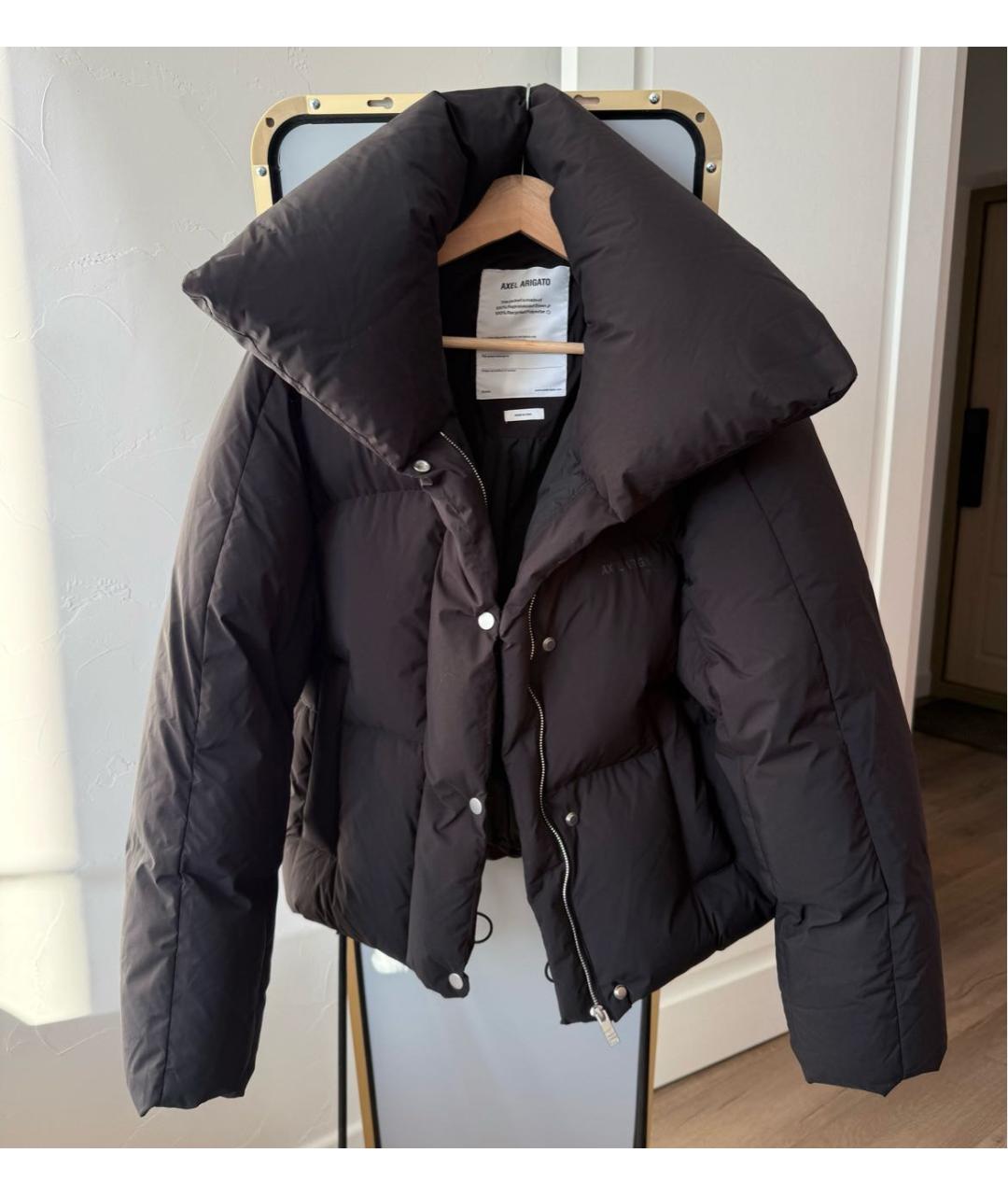 AXEL ARIGATO Черный полиэстеровый пуховик, фото 3