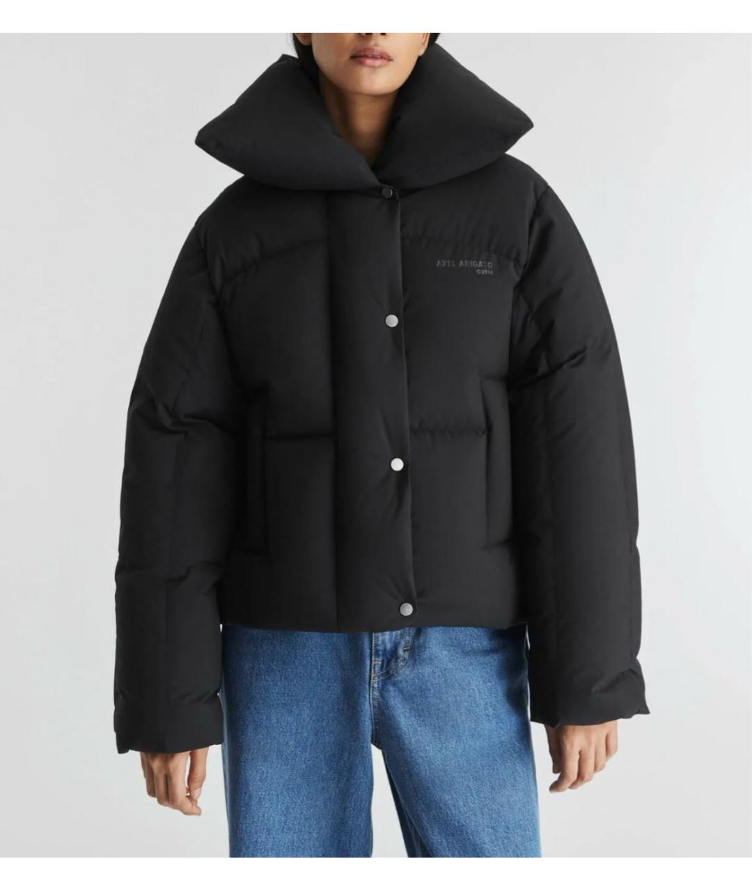 AXEL ARIGATO Черный полиэстеровый пуховик, фото 9